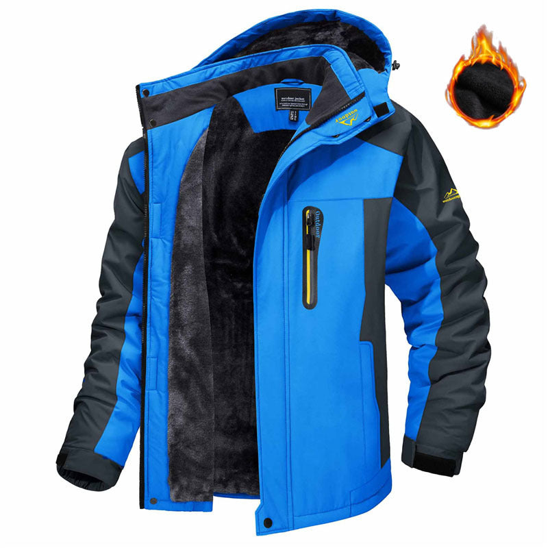 Winter Long Sleeved Windproof Ski Jacket Down