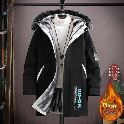 Hooded Fleece Jacket Men's Casual Jacket