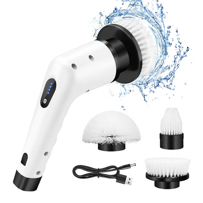 Cordless Electric Brush Multi-Functional Automatic Hand-Held Electric Cleaning Brush